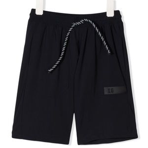 IL GUFO Kids' Drawstring Logo Shorts In Blue